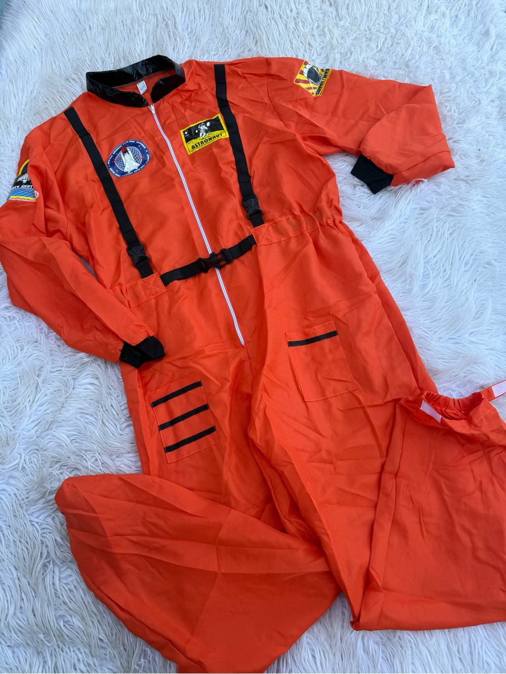 Mens Orange Astronaut Costume (D7)